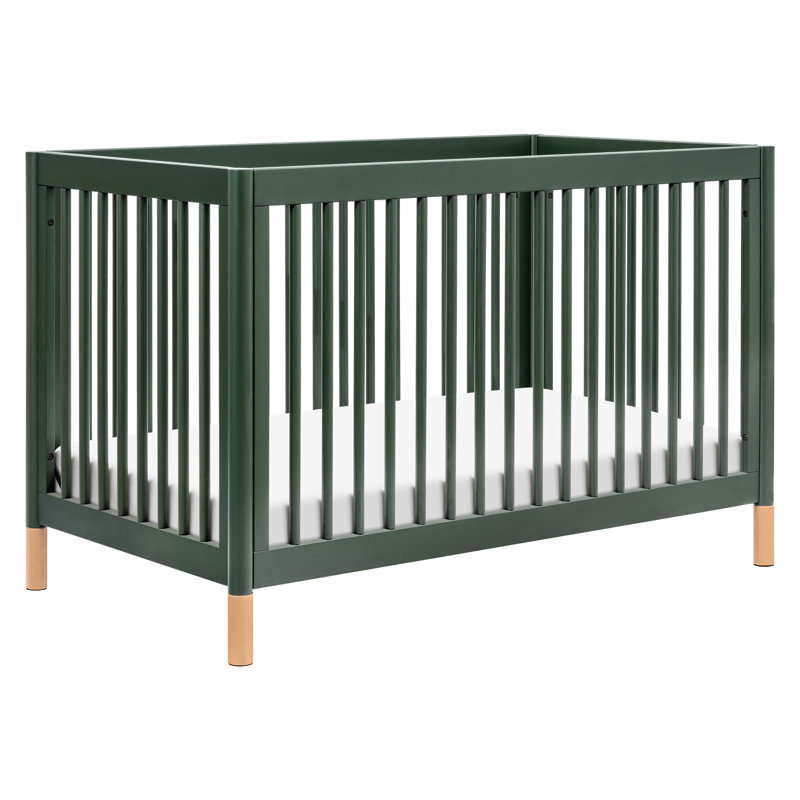 Gelato 4-in-1 Convertible Crib, Forest Green/Beige