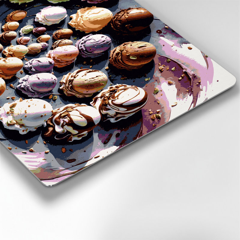 Art mural noir Desserts Gelato, H 24 po x l 36 po