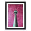 CN Tower In Toronto Canada Abstract - Single Picture Frame Painting on MDF-56853249-56853261
