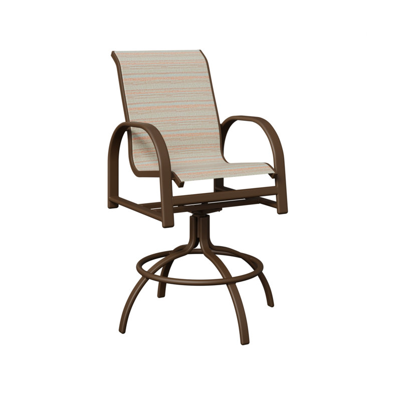 Chaise berçante pivotante Berlin Gardens Murphy Slings, Filon de bois mesquite, Echo opale