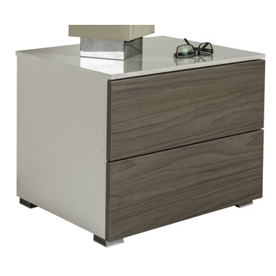 Privilegio 55cm W Particle Board / Chipboard Bedside Table