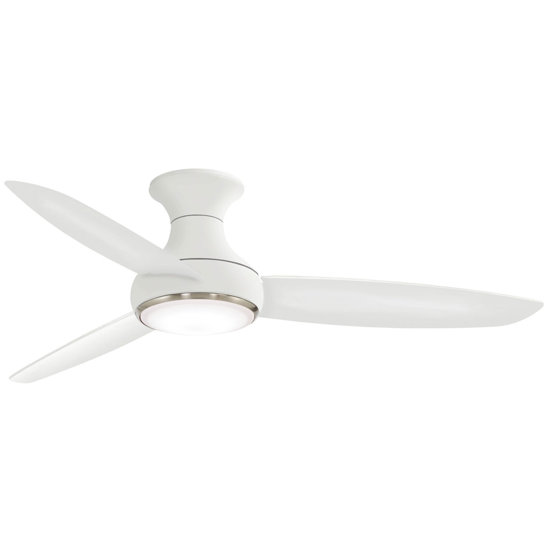 54" Concept III 3 -Blade LED Smart Standard Ceiling Fan with Remote Control and Light Kit Included Minka Aire Fan Body