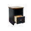 1 classeur 22 po, noir et whisky, peuplier, placages, sans assemblage, décor de bureau 22 po avec 1 tiroir, peuplier massif