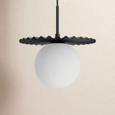 Abbey Dimmable Wrought Iron Single Light Pendant