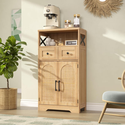 Storage Cabinet With 2 Drawers & Adjustable Shelves by Gracie Oaks