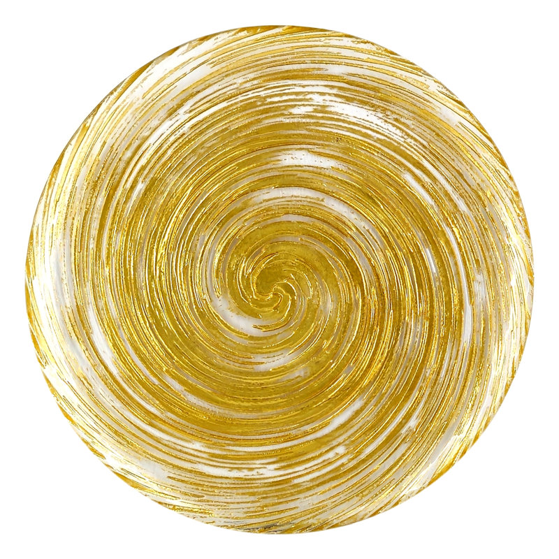 Mcnally Gilded Glass Dinner Plate, Gold