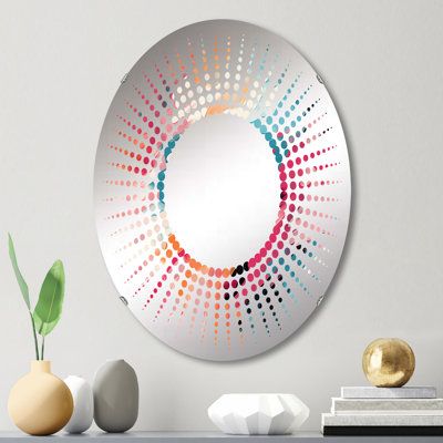 Miroir mural oval