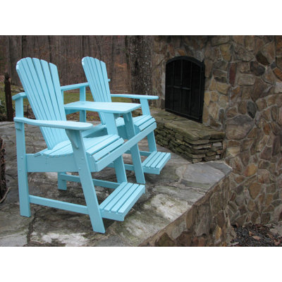 Chaise bistro Adirondack avec repose-pieds encastré Weathercraft