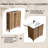 30 Inch Freestanding Vanity With Sink, Soft-Close Doors & Vertical Groove Design - Foldable Shaker Style, Adjustable Shelf, Installs In 30 Seconds-1685248270