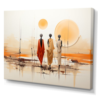 African Bushmen Of Kalahari I - African Tribal Wall Art
