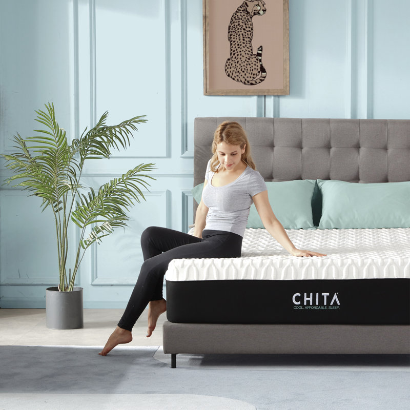 Matelas en mousse viscoélastique gélifiée mi-ferme 14 po CHita, Grand