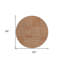 Tapis d'intérieur rond 8 po