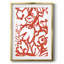 «Red Brush Floral I», impression encadrée-470513468-470513466