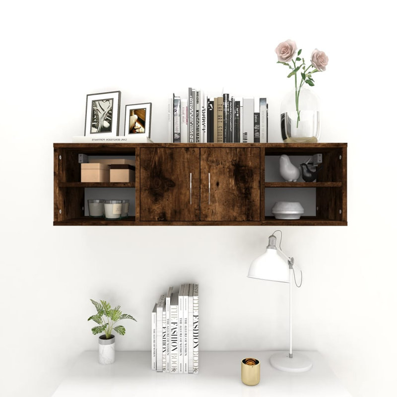 Glendel 4 Piece Accent Shelf, Rustic Brown