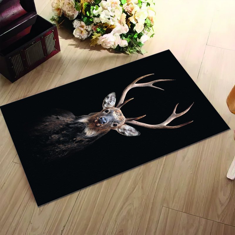 Motif floral avec tapis à poils doux créant une atmosphère douillette dans votre espace de vie