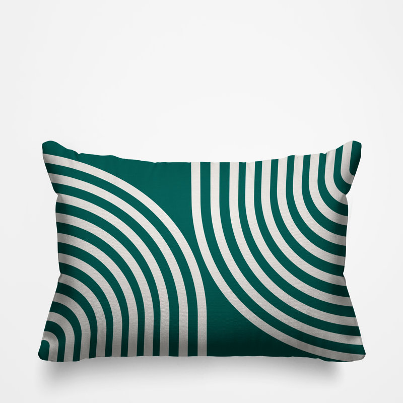 Coussin décoratif intérieur / extérieur Kumba, Émeraude