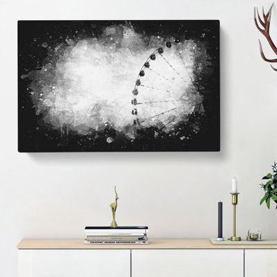 Ferris Wheel In Seattle - Wrapped Canvas