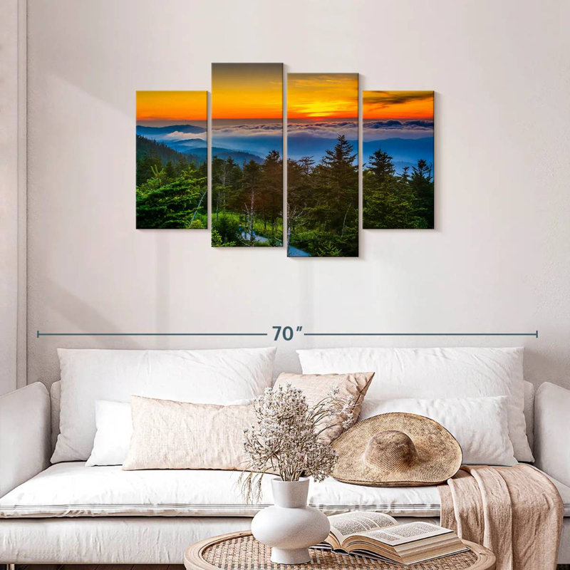 Alvord Clingmans Dome Dramatic Sunset, H 27 po x l 43 po