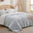 Bedsure Waffle Weave Comforter Set  Everglade Geo Bed Set-110380120