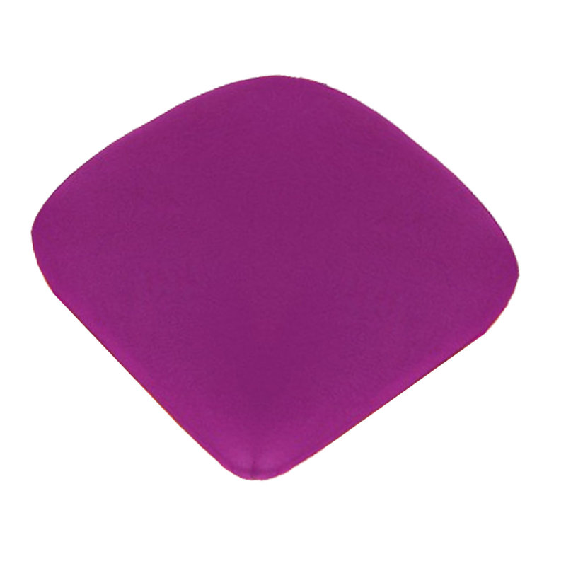 Housse de chaise à coussin élastique doux de couleur unie à haute élasticité et housse de siège douce et confortable, Mauve