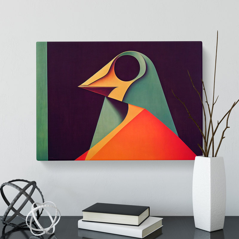 Stupendous Abstract Bird - Wrapped Canvas Print