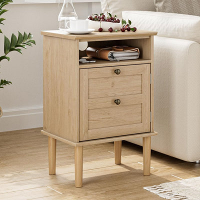 39cm W Manufactured Wood Bedside Table