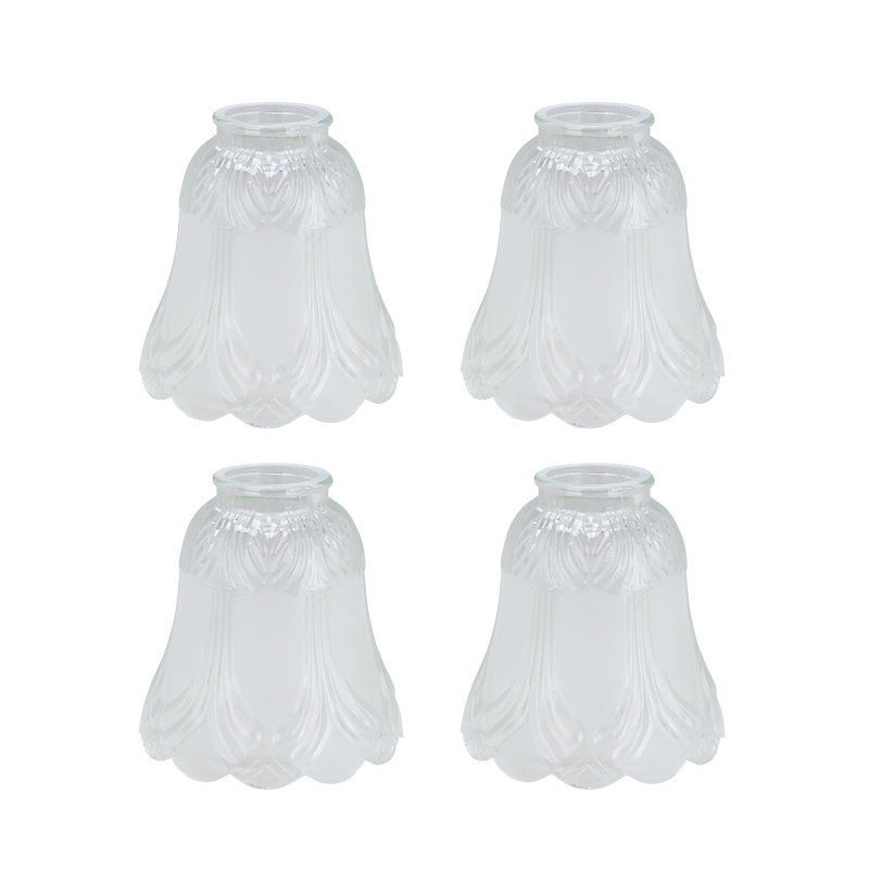 Abat-jour de ventilateur de plafond en verre givré H 5 po x l 4,875 po Analynn