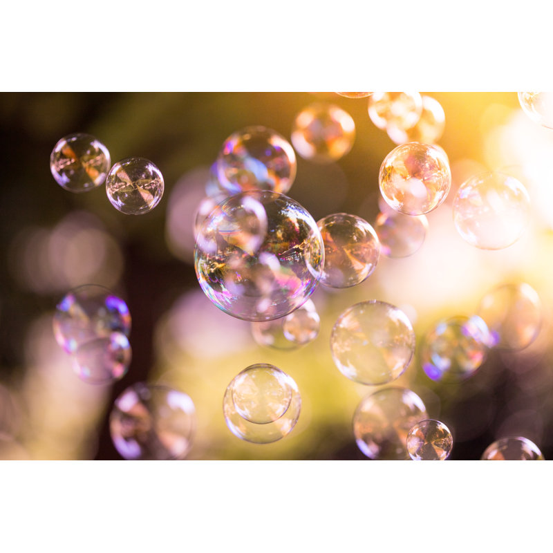 Soap Bubbles Floating by Patrick Daxenbichler - Wrapped Canvas Print, 30cm H x 46cm W