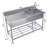 Stainless Steel Free-Standing Utility Sink , Single Bowl Stainless Steel Utility Sink with Cold/Hot Water Pipe, Storage Rack, Faucet and Adjustable Legs, for Laundry Room, Kitchen, Garage, Outdoor Use