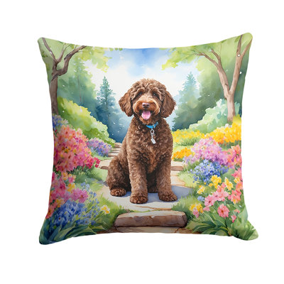 Spring Path Outdoor Throw Pillow