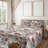 Ambesonne Watercolor Botany Sheet Set 4 Pcs Retro Boho Bloom-109495355-109495342