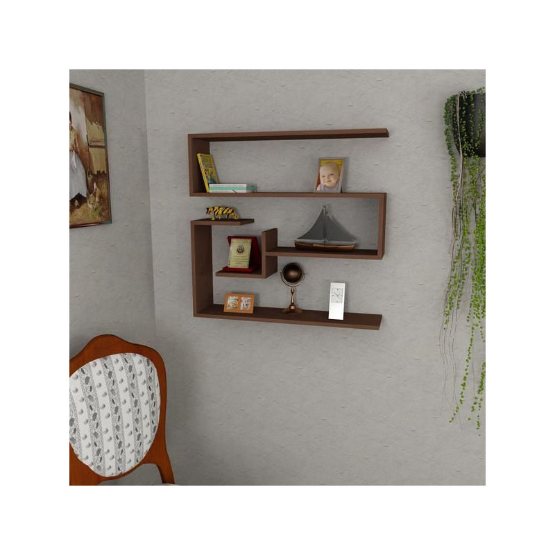 4 Piece Accent Shelf, Brown