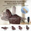 Fauteuil inclinable chauffant massant et releveur électrique, inclinaison microréglable, capacité de 181 kg (400 lb), mousse haute densité, port USB-67389581-197817593