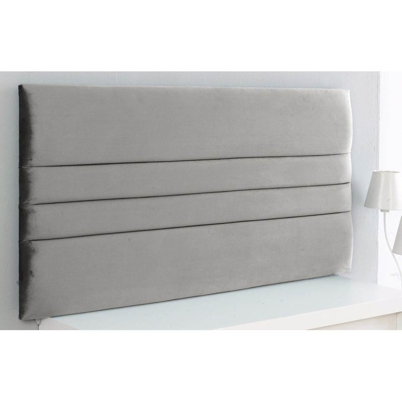 Schmidt Upholstered Headboard, Double (4'6), Silver