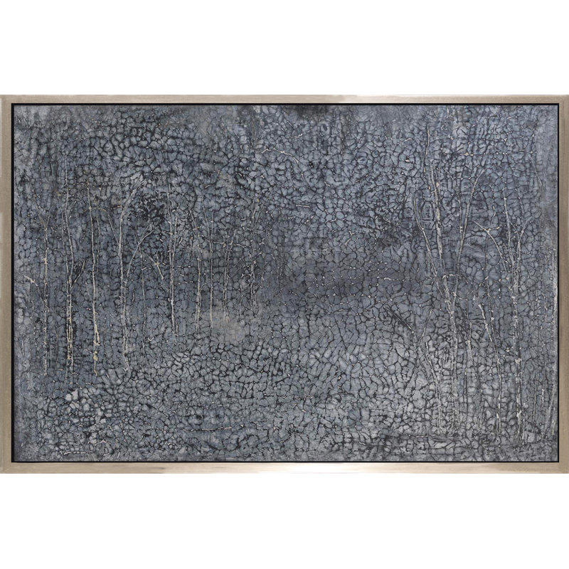 Gray Winter Painting, 24" H x 36" W