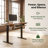 Lilja Electric Height Adjustable Standing Desk with Keyboard Tray-521317853-473560488