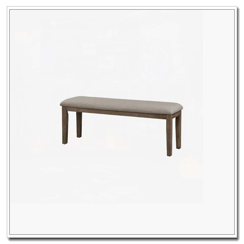 Banc de salle à manger rembourré, Mélange de bruns
