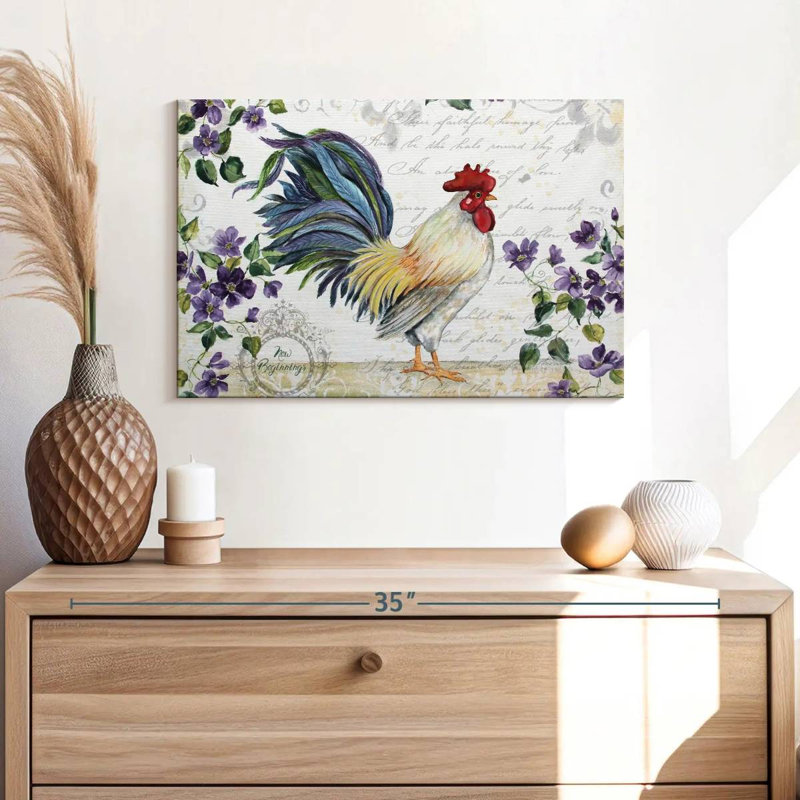 Brampt Seasonal Rooster I, 16" H x 24" W
