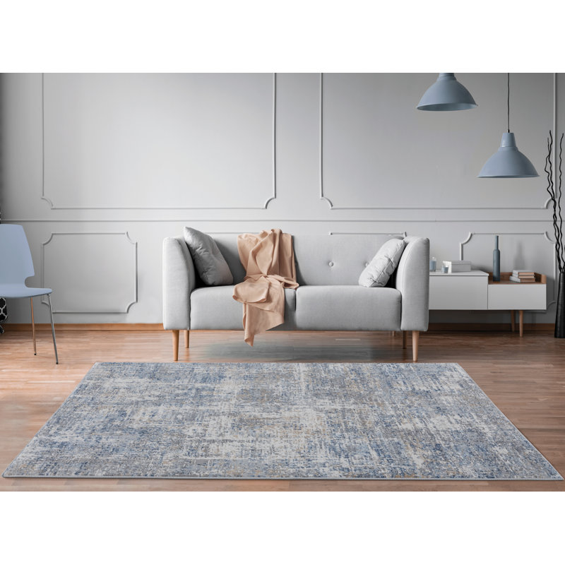 United Weavers Fanna Elegance Blue Oversize Area Rug 9'10" x 10'6", Rectangle 9'10" x 13'2"