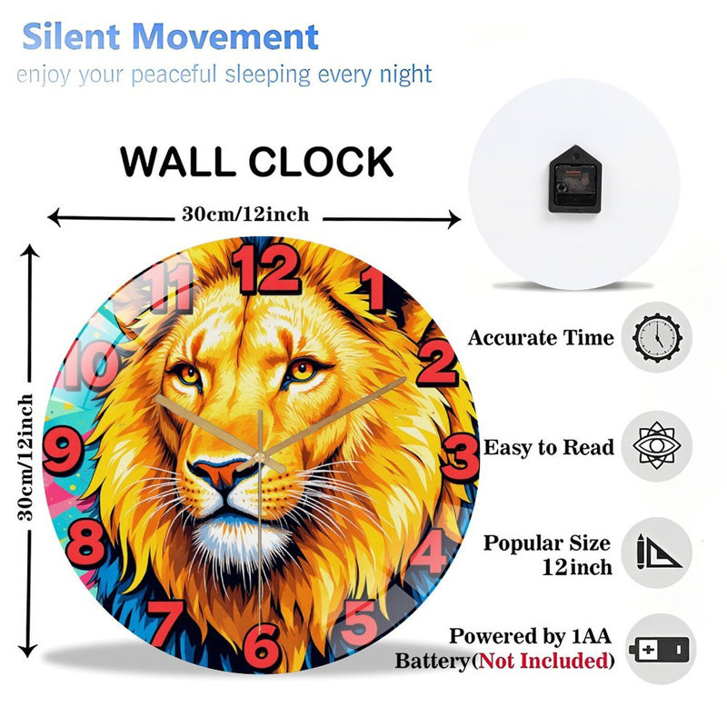 Horloge murale 12 po