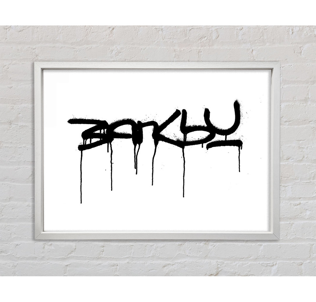 Banksy Weiß - Druck