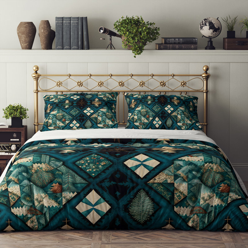 Abstract Duvet Cover, King Duvet Cover + 2 King Shams