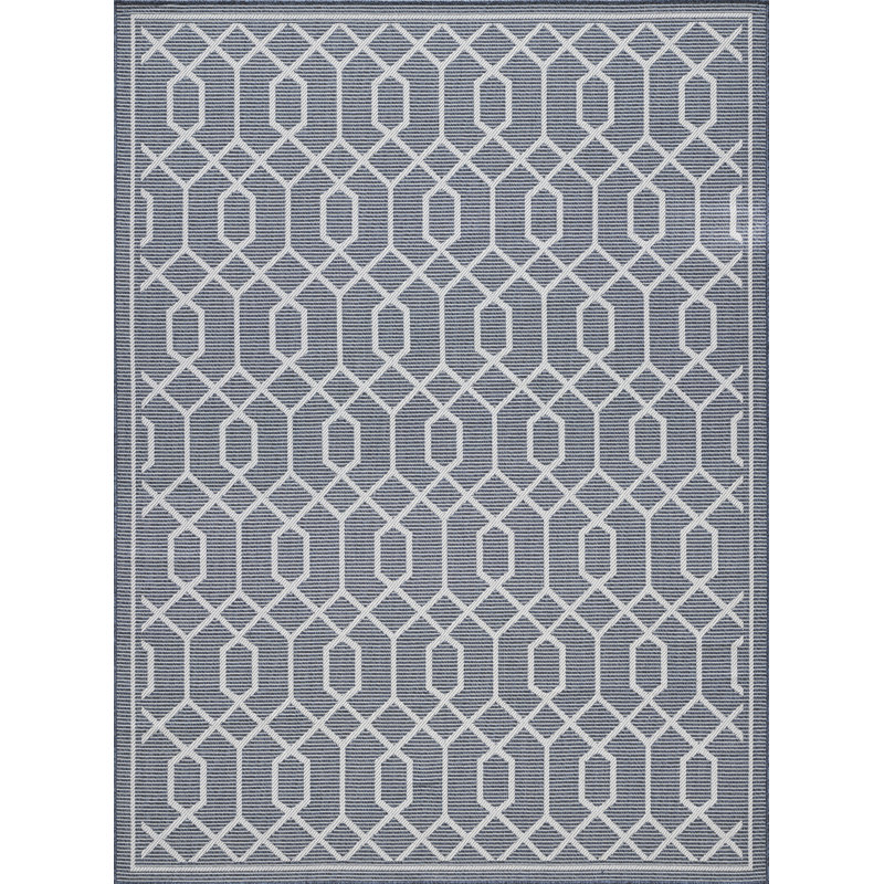 Tapis bleu Annie-Jane Chendler, Rectangle 6 pi 7 po x 9 pi 2 po