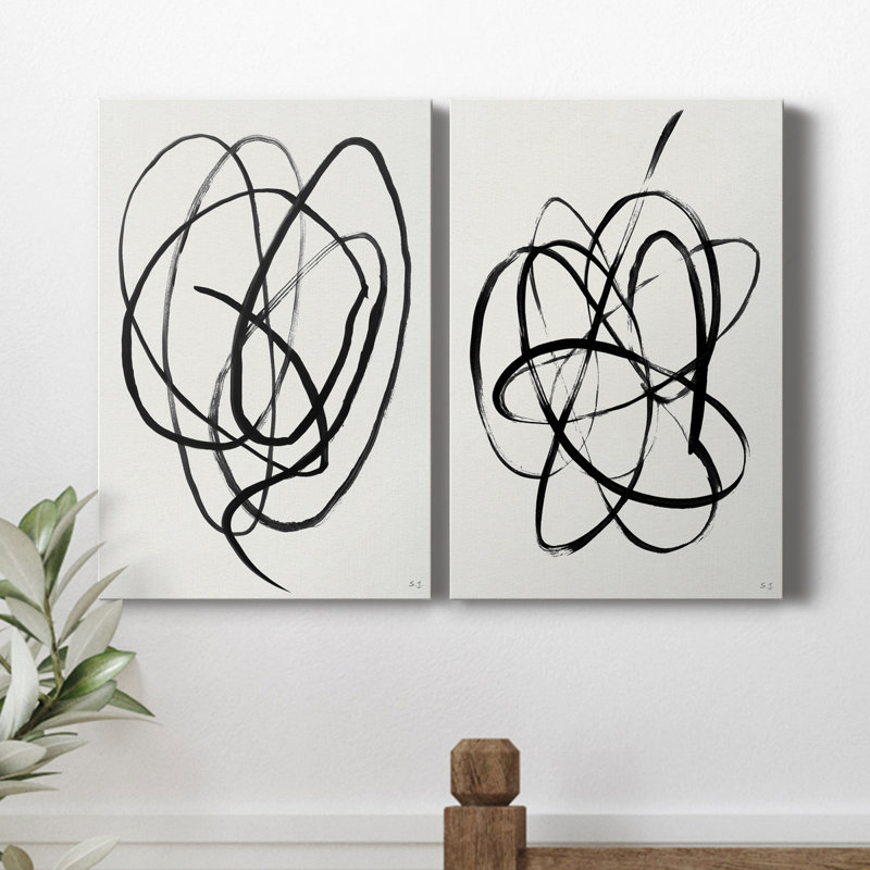 «Skate Away I», ensemble de 2 reproductions d'art texturé sur toile tendue, H 18 po x l 24 po x P 1 po