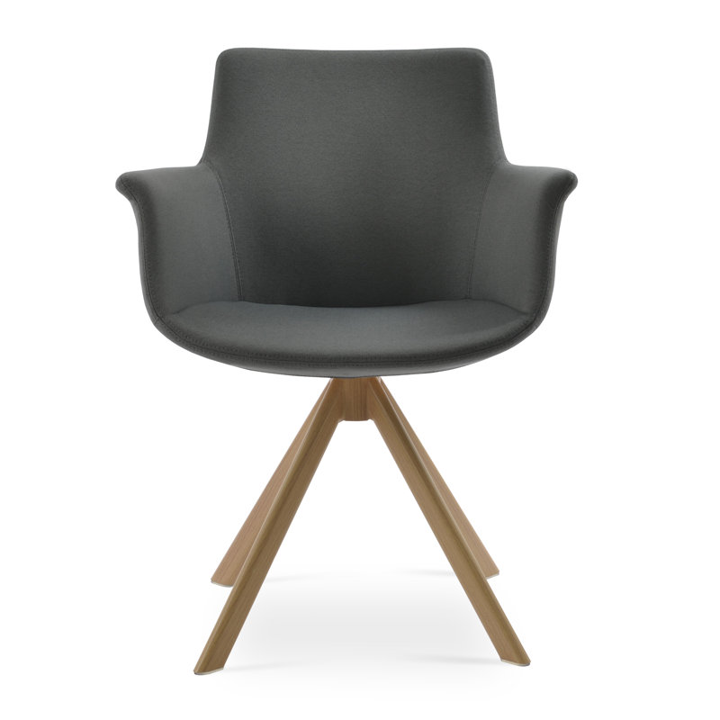 Fauteuil Bottega, Gris, Naturel