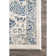 Kristine Power Loom Performance Oriental Blue Rug