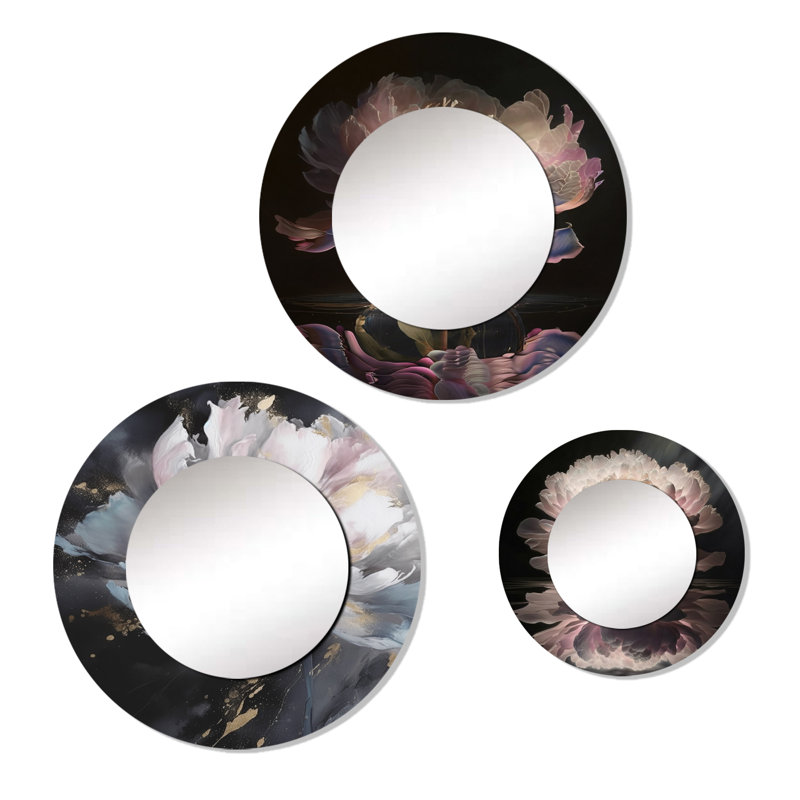 Wisen Metal Round Mirror