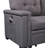 84"W Reversible Sleeper Sectional Sofa With Storage Chaise, Usb Charging Ports And Pocket-789749400