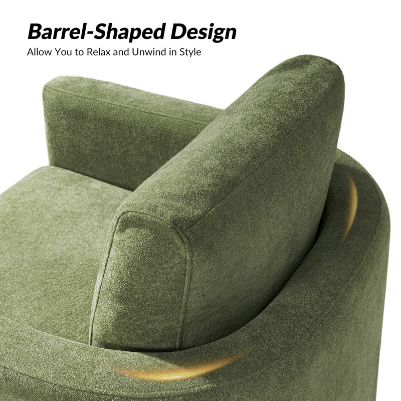 Upholstered Swivel Armchair