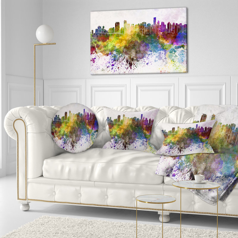 Coussin lombaire d’horizon cityscape vancouver